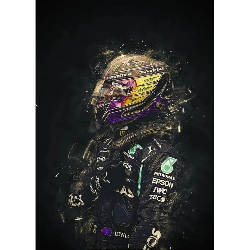 Racing Legends Watercolor Canvas Print | Motorsport Wall Art