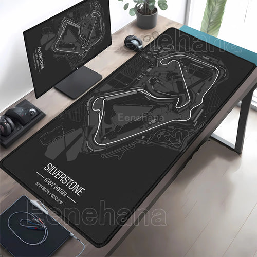 Racing Circuit Desk Mat | Grand Prix Track Map XL Mouse Pad