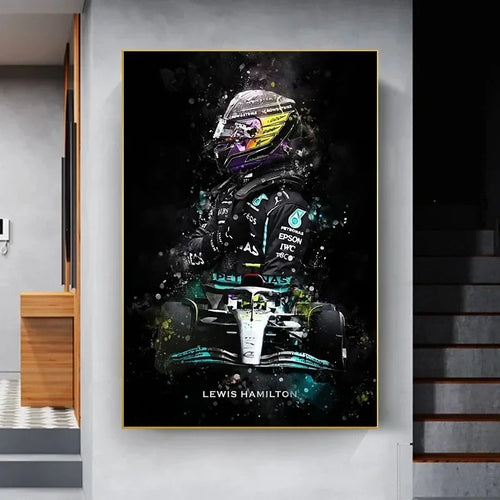 Racing Legends Watercolor Canvas Print | Motorsport Wall Art