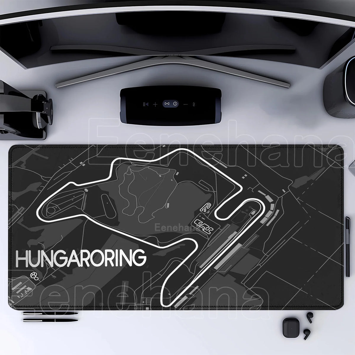 Racing Circuit Desk Mat | Grand Prix Track Map XL Mouse Pad