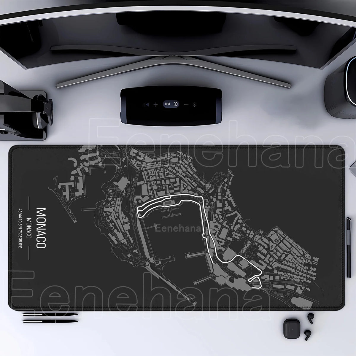 Racing Circuit Desk Mat | Grand Prix Track Map XL Mouse Pad