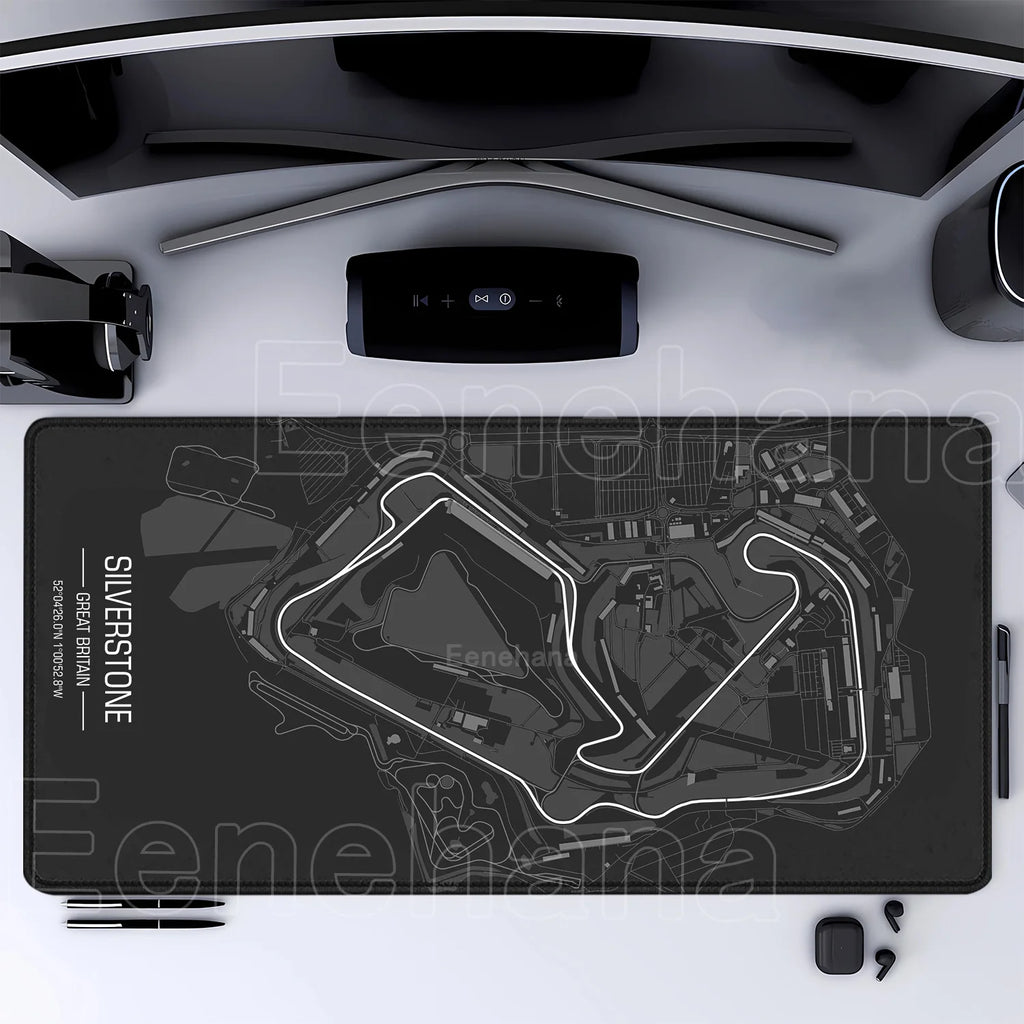 Racing Circuit Desk Mat | Grand Prix Track Map XL Mouse Pad