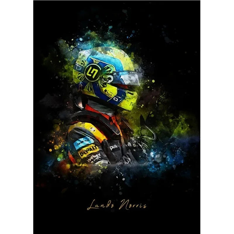 Racing Legends Watercolor Canvas Print | Motorsport Wall Art