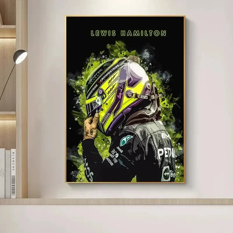 Racing Legends Watercolor Canvas Print | Motorsport Wall Art