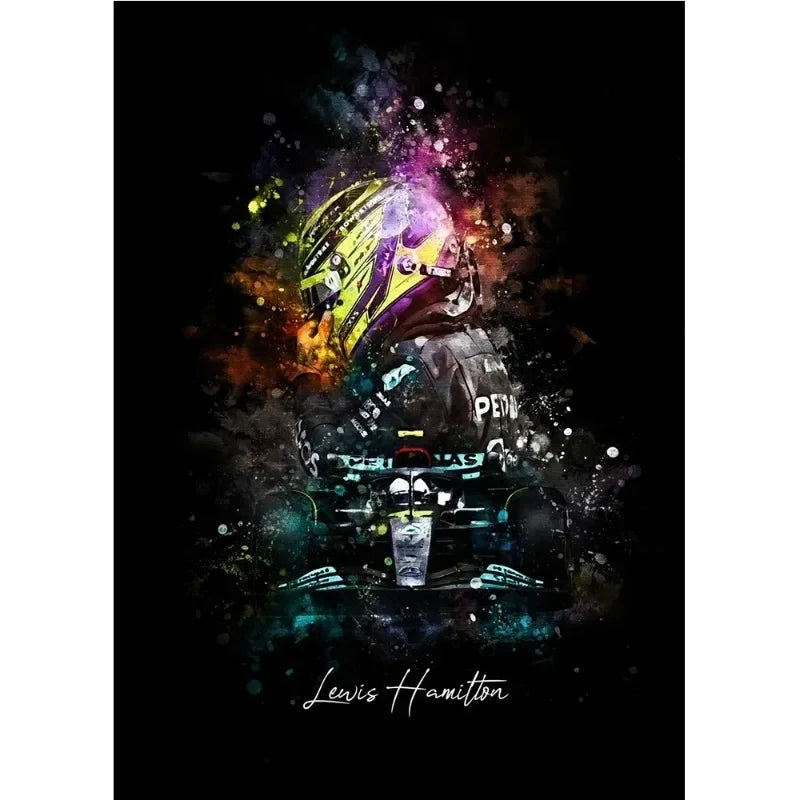 Racing Legends Watercolor Canvas Print | Motorsport Wall Art