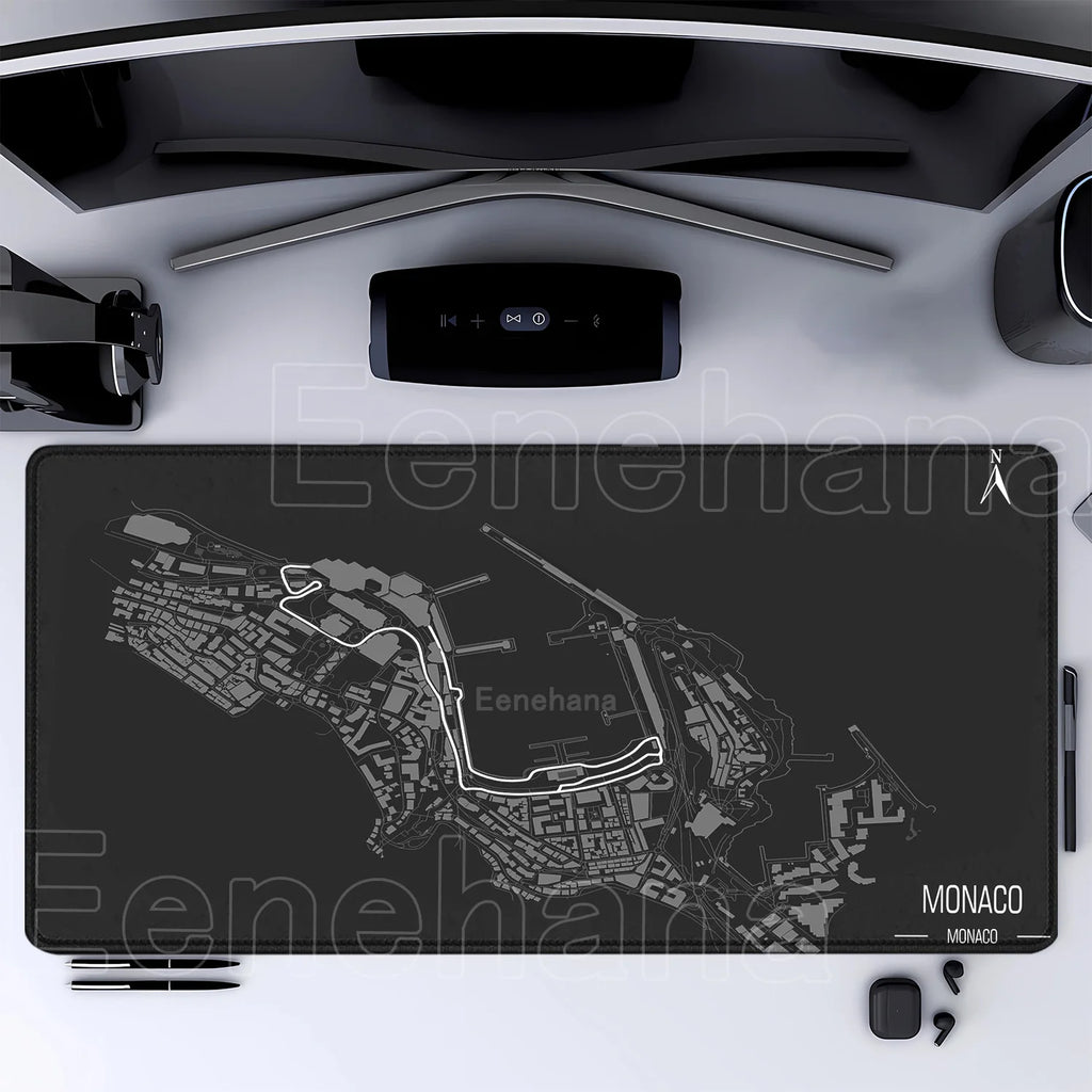 Racing Circuit Desk Mat | Grand Prix Track Map XL Mouse Pad