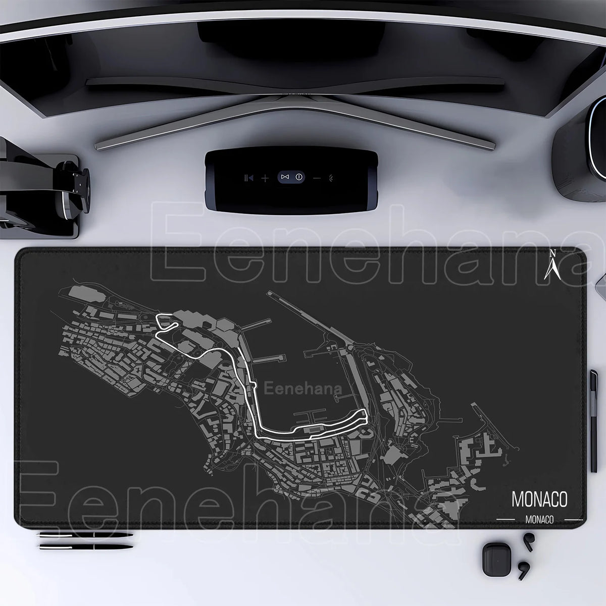Racing Circuit Desk Mat | Grand Prix Track Map XL Mouse Pad