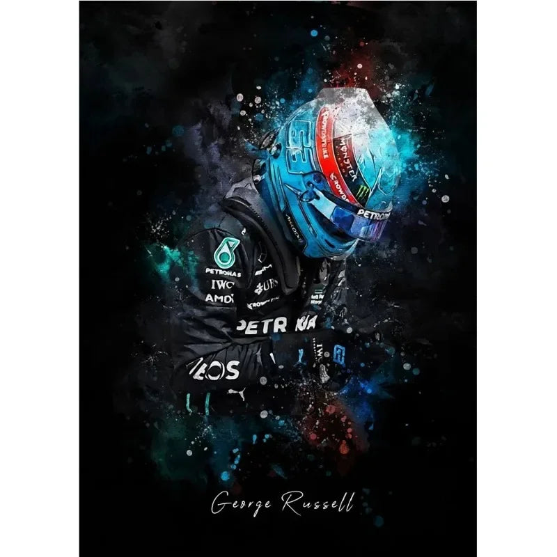 Racing Legends Watercolor Canvas Print | Motorsport Wall Art